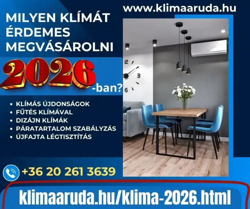 Klíma 2026 Milyen split klímát érdemes venni 2026-ban?