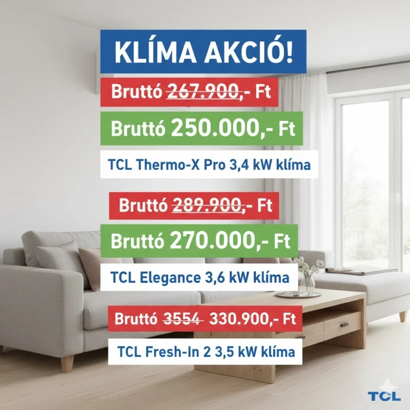 Akciós TCL klíma